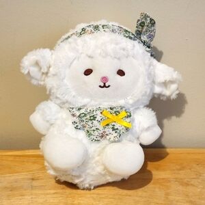 *3 for $30* Cute White Plush Lamb Toy with Floral Bow